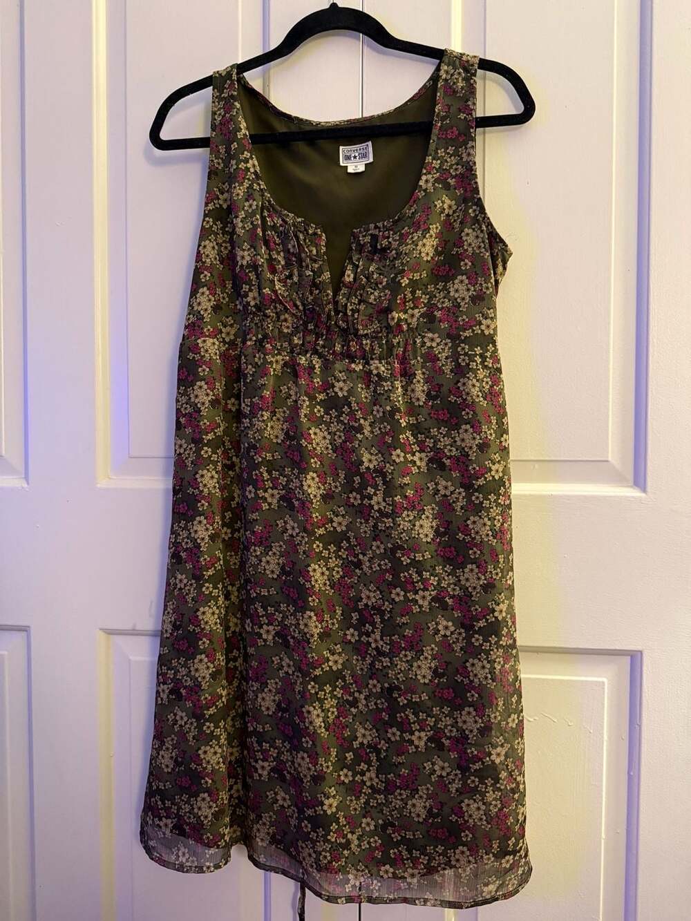 Converse One Star Women's Floral Sleeveless Dress Size M